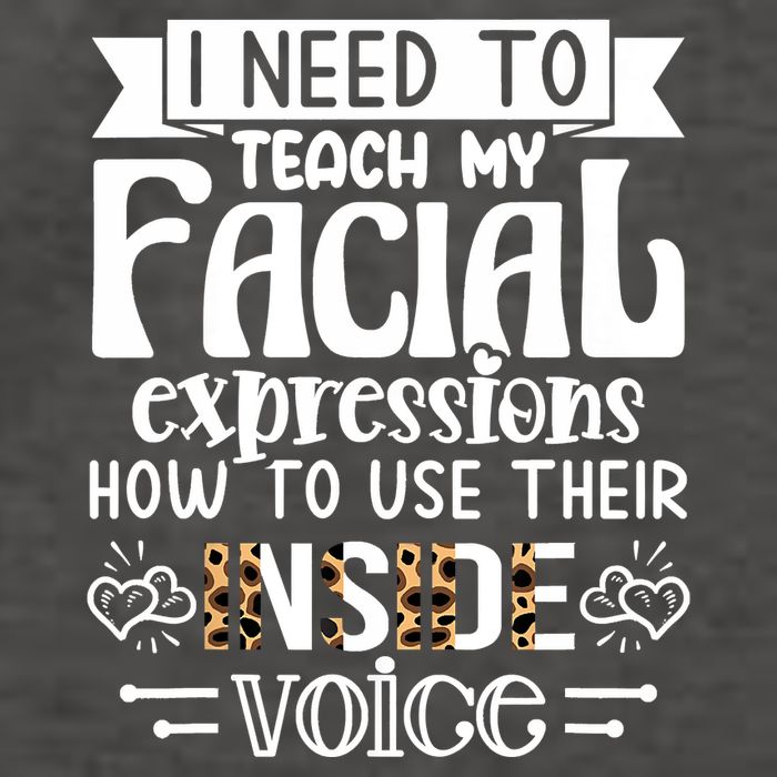 I Need To Teach My Facial Expressions Use Their Inside Voice Vector Backpack