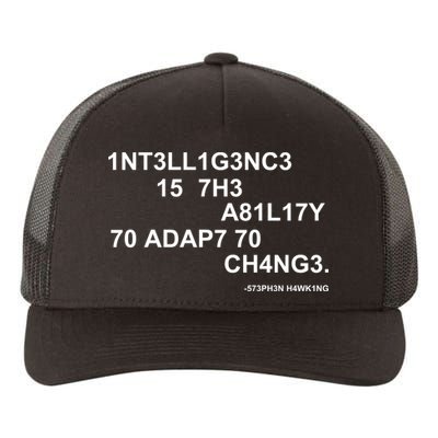 Intelligence is the Ability to Accept Change March For Science Code Yupoong Adult 5-Panel Trucker Hat