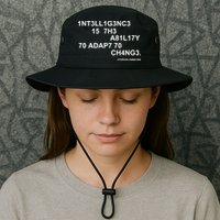 Intelligence is the Ability to Accept Change March For Science Code Bucket Hat