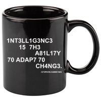 Intelligence is the Ability to Accept Change March For Science Code 11oz C Handle Ceramic Mug