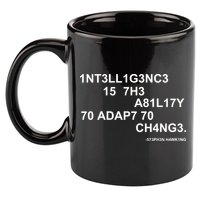 Intelligence is the Ability to Accept Change March For Science Code 11oz C Handle Ceramic Mug