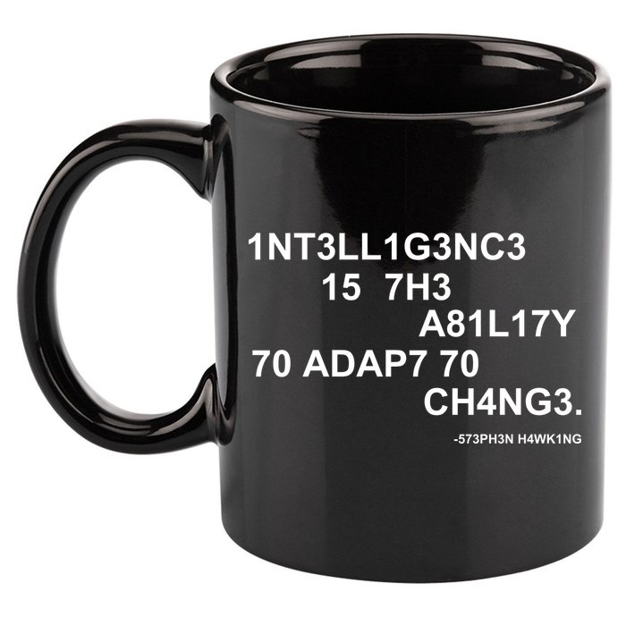 Intelligence is the Ability to Accept Change March For Science Code 11oz C Handle Ceramic Mug