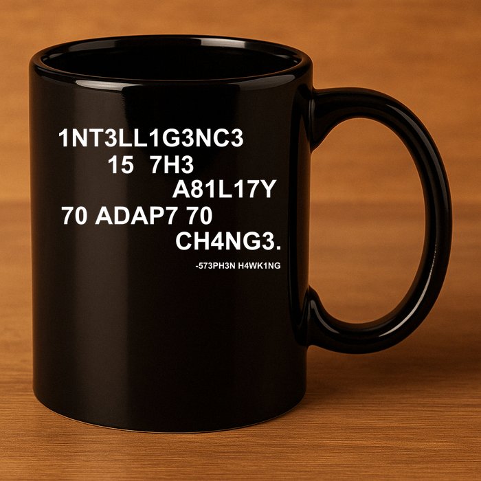 Intelligence is the Ability to Accept Change March For Science Code 11oz C Handle Ceramic Mug