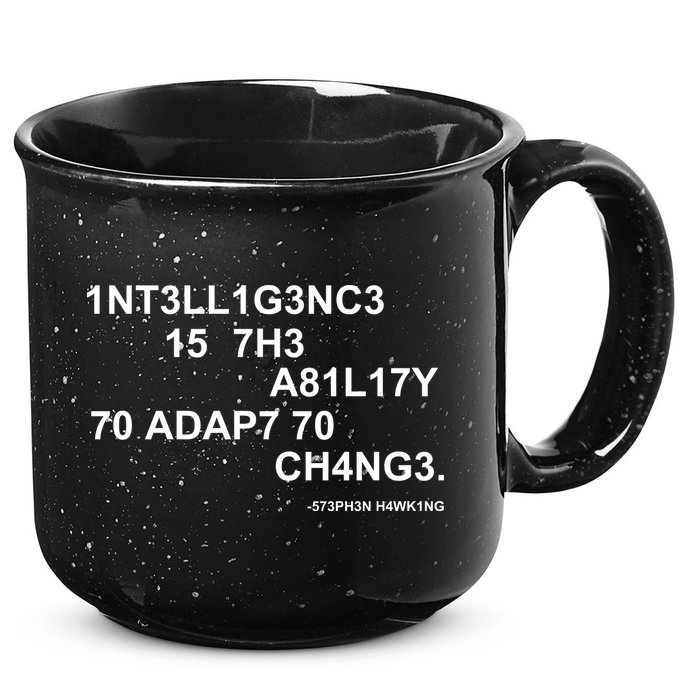 Intelligence is the Ability to Accept Change March For Science Code 15oz Campfire Ceramic Mug