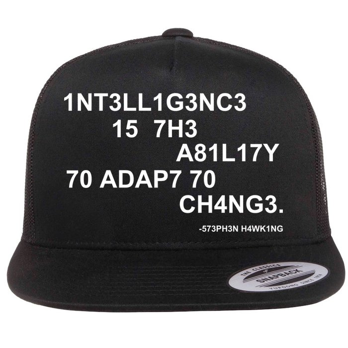 Intelligence is the Ability to Accept Change March For Science Code Flatbill Hat