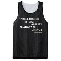 Intelligence is the Ability to Accept Change March For Science Code Mesh Reversible Basketball Jersey Tank