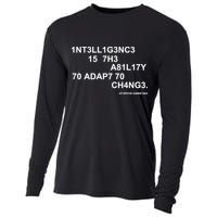 Intelligence is the Ability to Accept Change March For Science Code Cooling Performance Long Sleeve Crew