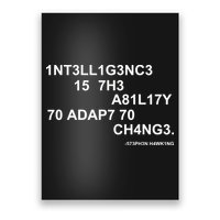 Intelligence is the Ability to Accept Change March For Science Code Poster