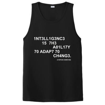 Intelligence is the Ability to Accept Change March For Science Code PosiCharge Competitor Tank