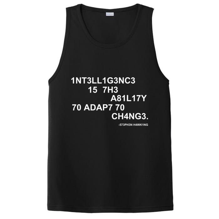 Intelligence is the Ability to Accept Change March For Science Code PosiCharge Competitor Tank