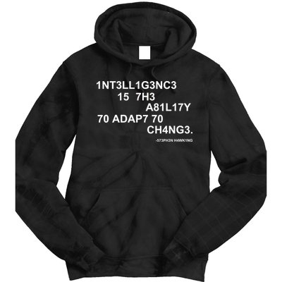 Intelligence is the Ability to Accept Change March For Science Code Tie Dye Hoodie