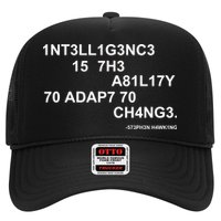 Intelligence is the Ability to Accept Change March For Science Code Trucker Hat