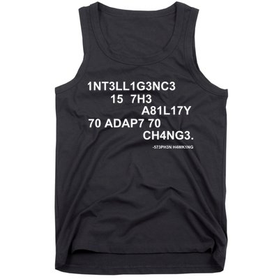 Intelligence is the Ability to Accept Change March For Science Code Tank Top