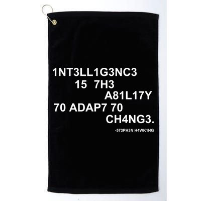 Intelligence is the Ability to Accept Change March For Science Code Golf Towel