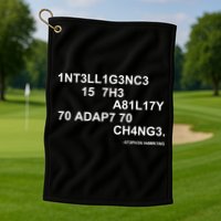 Intelligence is the Ability to Accept Change March For Science Code Golf Towel