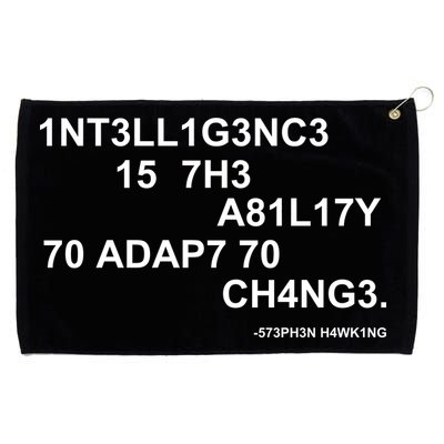 Intelligence is the Ability to Accept Change March For Science Code Grommeted Golf Towel