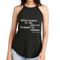 Intelligence is the Ability to Accept Change March For Science Code Women's Perfect Tri Rocker Tank