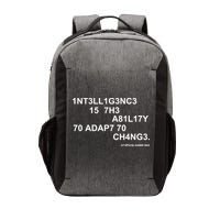 Intelligence is the Ability to Accept Change March For Science Code Vector Backpack
