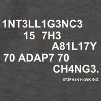 Intelligence is the Ability to Accept Change March For Science Code Vector Backpack