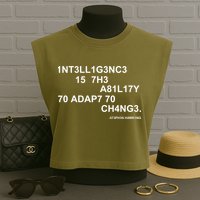 Intelligence is the Ability to Accept Change March For Science Code Garment-Dyed Women's Muscle Tee