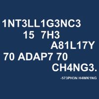 Intelligence is the Ability to Accept Change March For Science Code Infant Baby Jersey Bodysuit