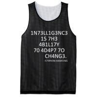 Intelligence Is The Ability To Adapt To Change Smart Mesh Reversible Basketball Jersey Tank