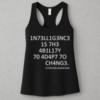 Intelligence Is The Ability To Adapt To Change Smart Womens Tank Top