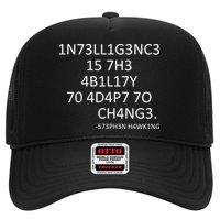 Intelligence Is The Ability To Adapt To Change Smart Trucker Hat