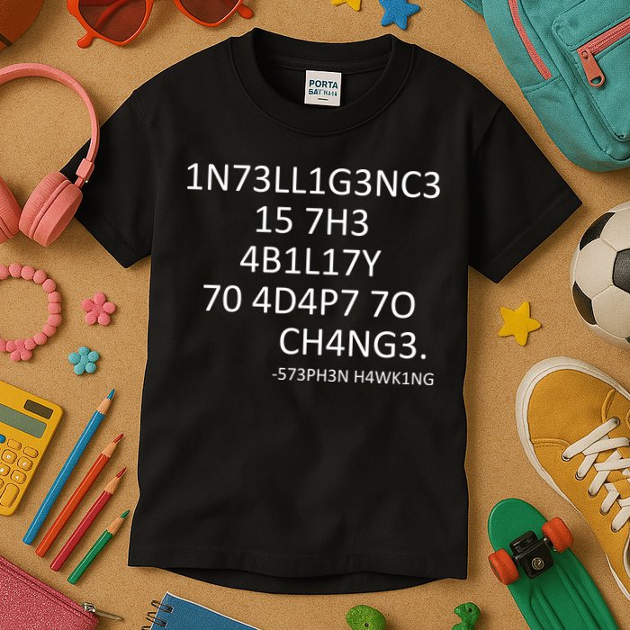 Intelligence Is The Ability To Adapt To Change Smart Kids T-Shirt