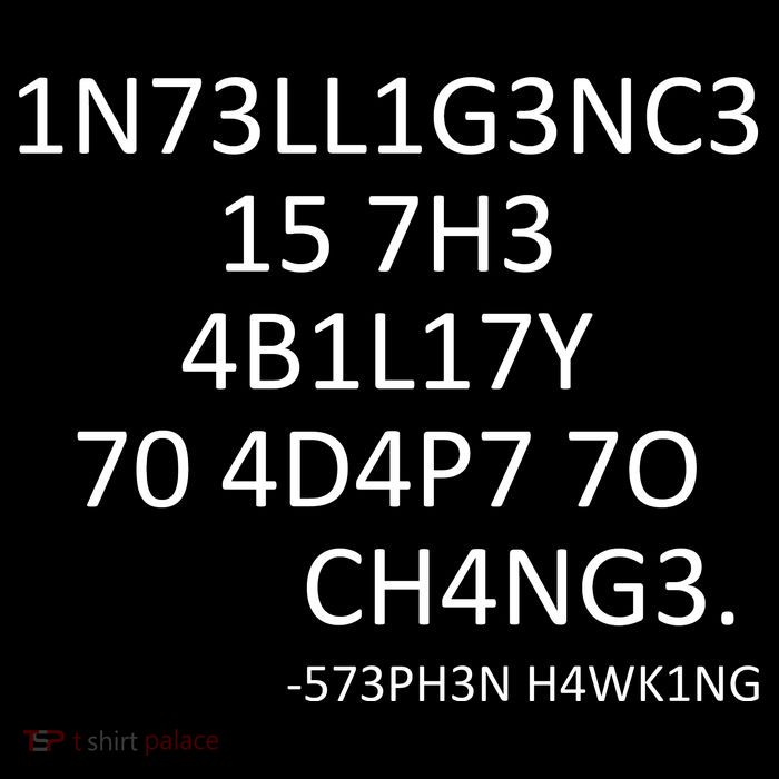 Intelligence Is The Ability To Adapt To Change Smart Zip Tote Bag