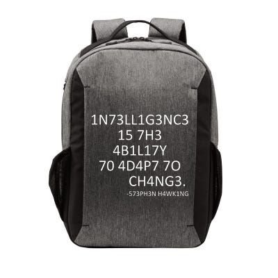 Intelligence Is The Ability To Adapt To Change Smart Vector Backpack