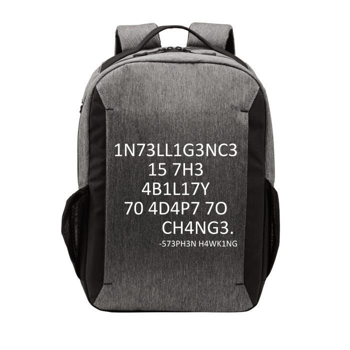 Intelligence Is The Ability To Adapt To Change Smart Vector Backpack