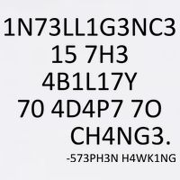 Intelligence Is The Ability To Adapt To Change Smart Garment-Dyed Sweatshirt