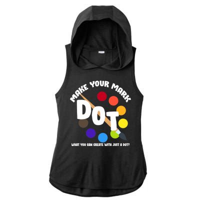 International Dot Day September 15 Ladies PosiCharge Tri-Blend Wicking Draft Hoodie Tank