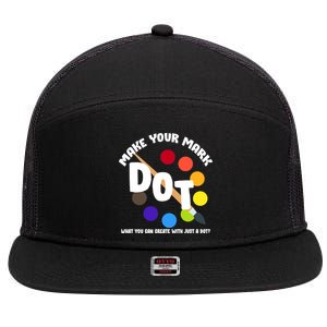 International Dot Day September 15 7 Panel Mesh Trucker Snapback Hat