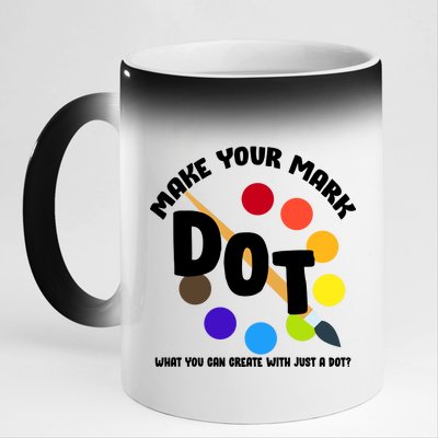 International Dot Day September 15 11oz Black Color Changing Mug