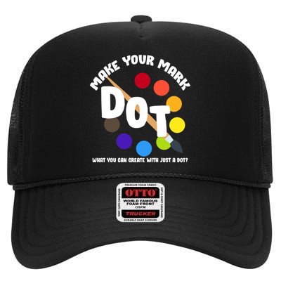 International Dot Day September 15 High Crown Mesh Back Trucker Hat