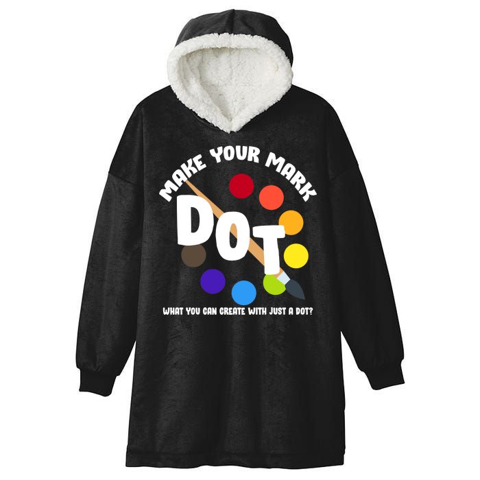 International Dot Day September 15 Hooded Wearable Blanket