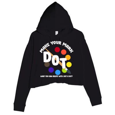 International Dot Day September 15 Crop Fleece Hoodie