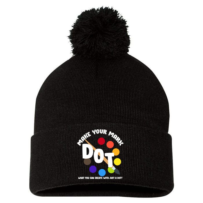 International Dot Day September 15 Pom Pom 12in Knit Beanie