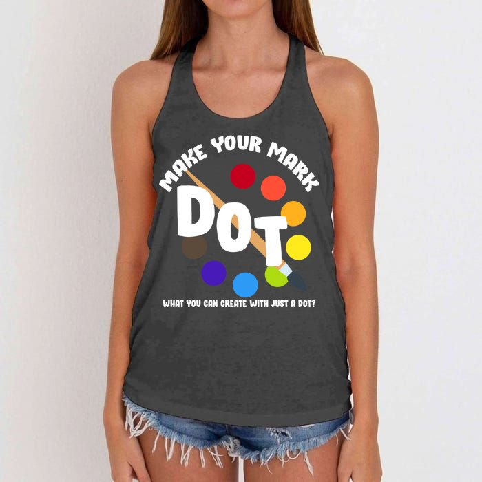 International Dot Day September 15 Women's Knotted Racerback Tank