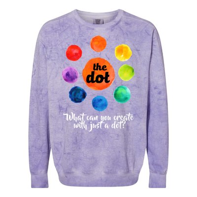 International Dot Day What Can You Create Colorblast Crewneck Sweatshirt