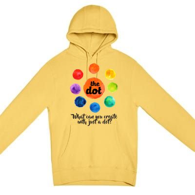 International Dot Day What Can You Create Premium Pullover Hoodie