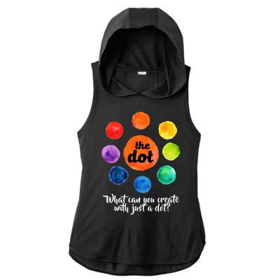 International Dot Day What Can You Create Ladies PosiCharge Tri-Blend Wicking Draft Hoodie Tank