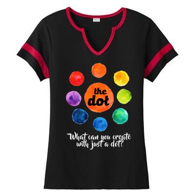 International Dot Day What Can You Create Ladies Halftime Notch Neck Tee