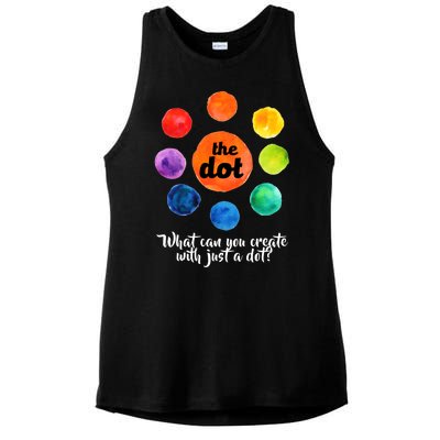 International Dot Day What Can You Create Ladies PosiCharge Tri-Blend Wicking Tank