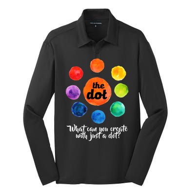 International Dot Day What Can You Create Silk Touch Performance Long Sleeve Polo