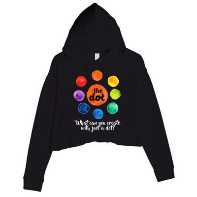 International Dot Day What Can You Create Crop Fleece Hoodie