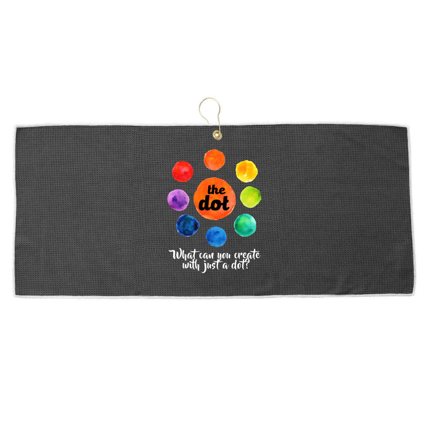 International Dot Day What Can You Create Large Microfiber Waffle Golf Towel