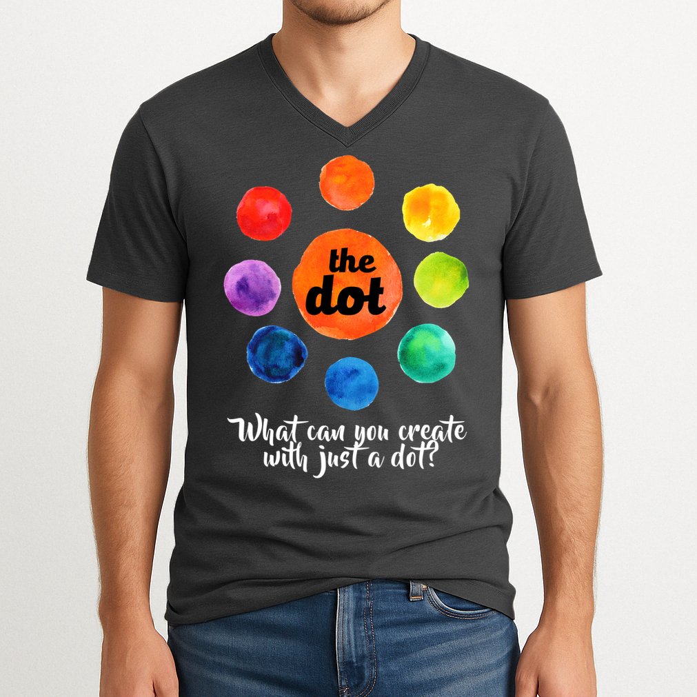 International Dot Day What Can You Create V-Neck T-Shirt